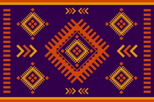 Carpet tribal pattern art. Geometric ethnic seamless pattern traditional. American, Mexican style. vector