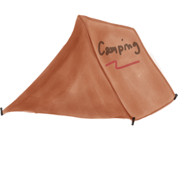 Brown Tent camping png