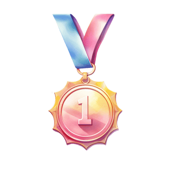 AI Generative Medal sport day watercolor pastel png