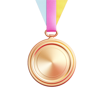 AI Generative Medal sport day watercolor pastel png