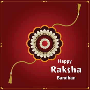 Happy Raksha Bandhan Indian Hindu Festival Celebration Vector Design