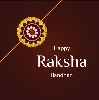 Happy Raksha Bandhan Indian Hindu Festival Celebration Vector Design