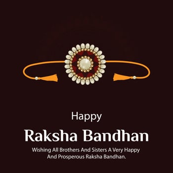 Happy Raksha Bandhan Indian Hindu Festival Celebration Vector Design
