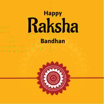 Happy Raksha Bandhan Indian Hindu Festival Celebration Vector Design