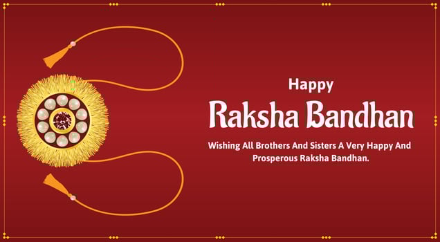Happy Raksha Bandhan Indian Hindu Festival Celebration Vector Design