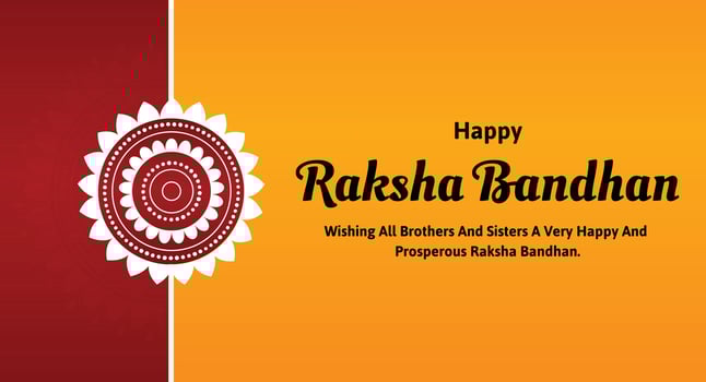 Happy Raksha Bandhan Indian Hindu Festival Celebration Vector Design