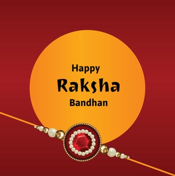 Happy Raksha Bandhan Indian Hindu Festival Celebration Vector Design