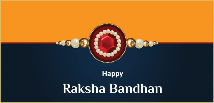Happy Raksha Bandhan Indian Hindu Festival Celebration Vector Design