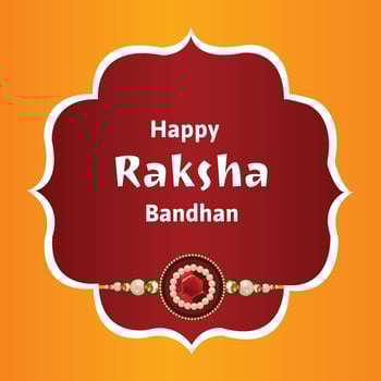 Happy Raksha Bandhan Indian Hindu Festival Celebration Vector Design