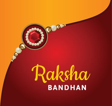 Happy Raksha Bandhan Indian Hindu Festival Celebration Vector Design