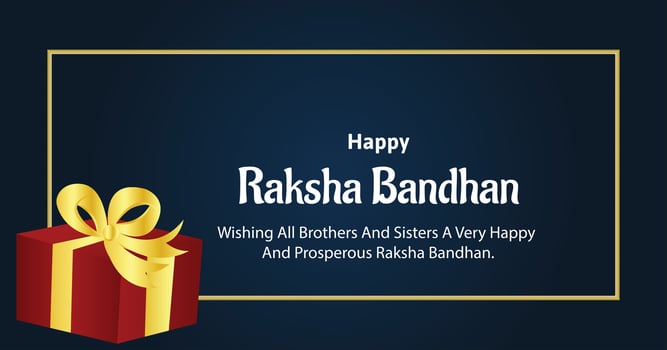Happy Raksha Bandhan Indian Hindu Festival Celebration Vector Design