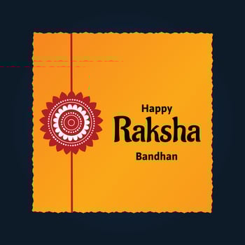 Happy Raksha Bandhan Indian Hindu Festival Celebration Vector Design