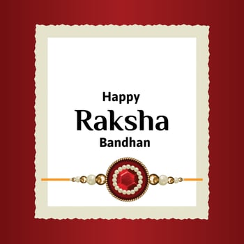 Happy Raksha Bandhan Indian Hindu Festival Celebration Vector Design