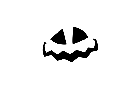 On Halloween, pumpkins glow transparently against the clear background. png