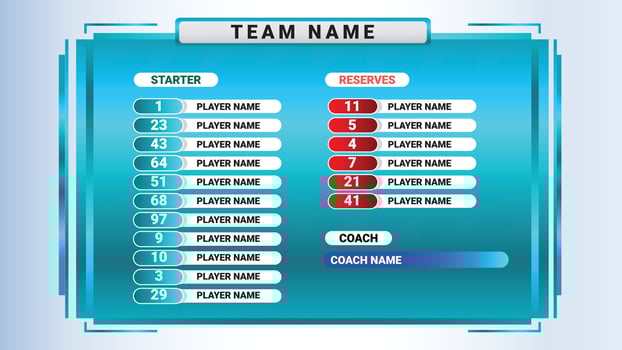 FREE PLAYER NAME BOARD SOCCER SUPER BIG MATCH FOOTBALL TEAMS LOWER THIRD CHAMPIONSHIP BACKGROUND TEMPLATE vector