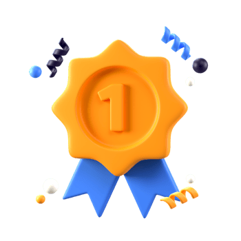 3d Medal Icon in transparent PNG format
