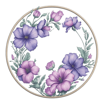 Watercolor Floral Design With Rounded Frame, Watercolor Flower,Bouquet, watercolor bouquet Flower, wedding flower, Watercolor Floral Design, Botanical Flower, Watercolor Decoration, Ai Generated png