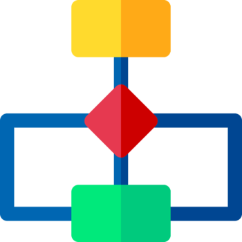 Flow chart illustration design png