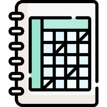 Planner illustration design png