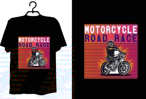 Motorcycle t shirt design vector