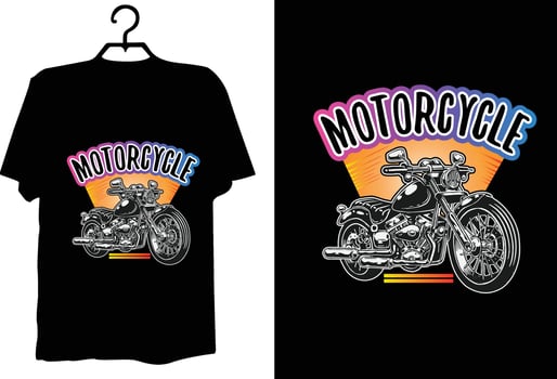 Motorcycle t shirt design vector