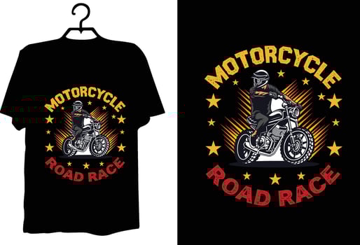 Motorcycle t shirt design vector