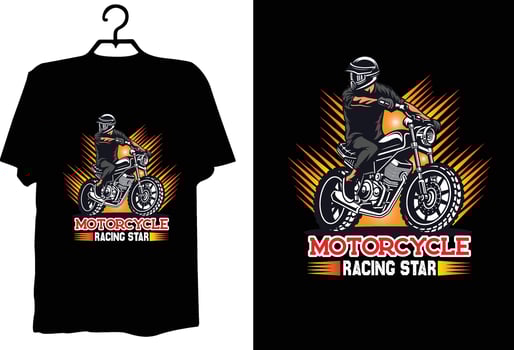 Motorcycle t shirt design vector