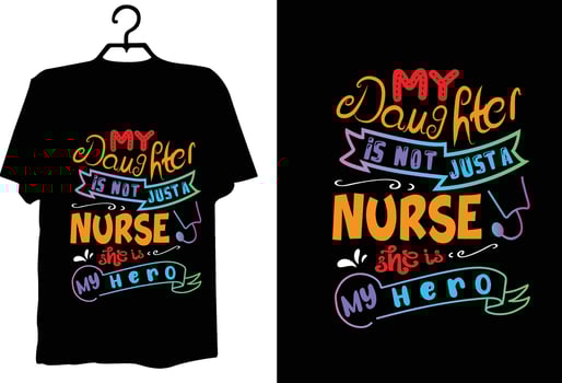 Nurse t shirt design vector