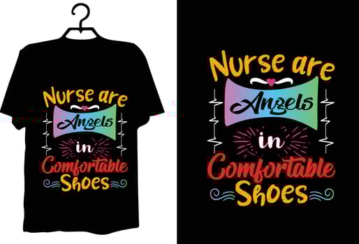 Nurse t shirt design vector