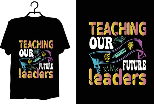 Teacher t shirt design vector