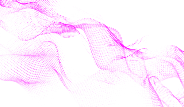 3D abstract digital technology pink light particles wave png