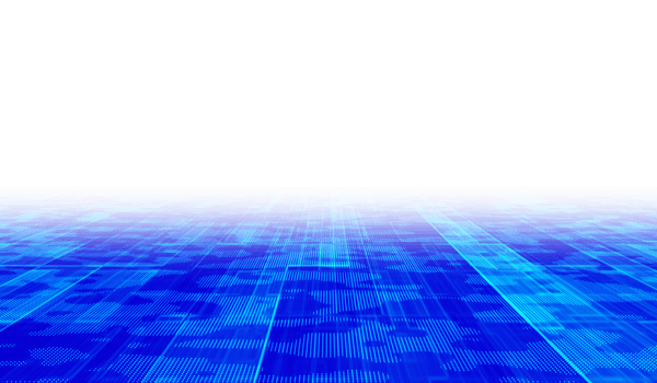3D abstract digital technology blue light wave png