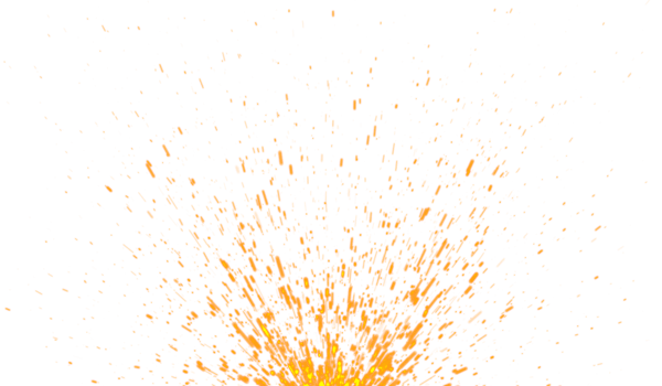 Burning orange sparks rise from fire ,Fire Particles png