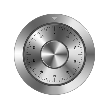 Knobs for encrypting safes on transparent background png