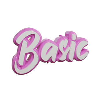 Basic 3d transparent text design png
