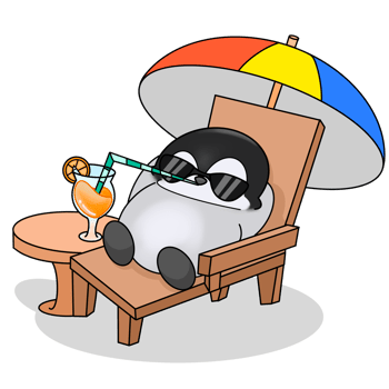 penguin play on the beach png