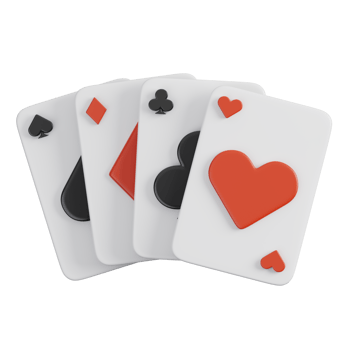 Poker card. Pikes, spades, clovers, hearts, tiles, diamonds isolated. Sports, fitness and game symbol icon. 3d Render illustration. png