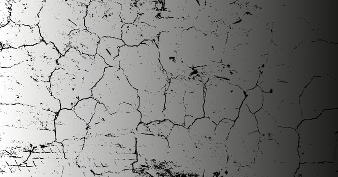 a black and white photo of a cracked wall grunge effect vector