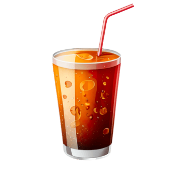 AI Generated Coca Cola glass icon oil paint style, digital paint png