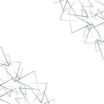 Premium background of triangles with copy space vector
