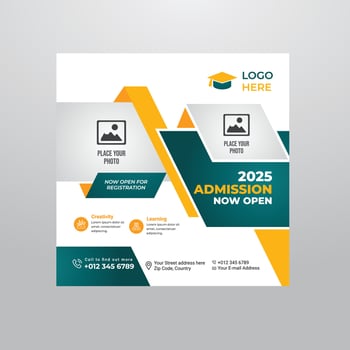 Creative and Modern Social Media Post Template Design vector