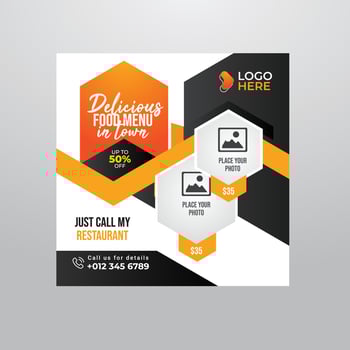 Creative and Modern Social Media Post Template Design vector