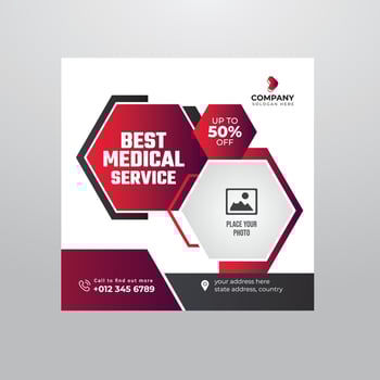 Creative and Modern Social Media Post Template Design vector