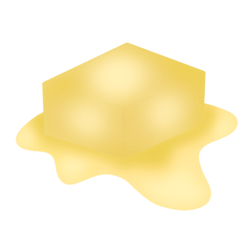 Melted butter on food png