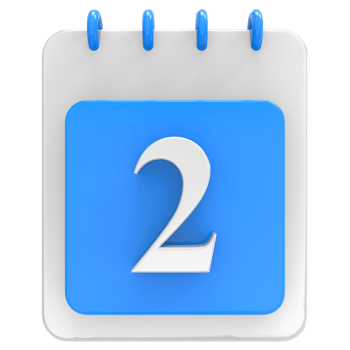 3d render on calendar icon transparent background png