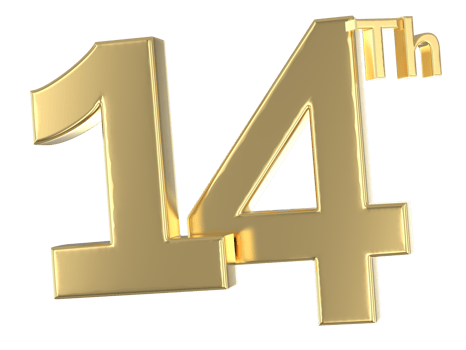 Happy Anniversary Number Gold png