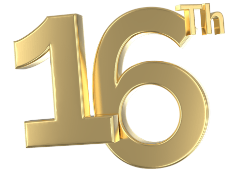 Happy Anniversary Number Gold png