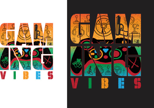 GAMING VIBES DESIGN vector