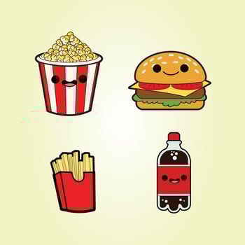 Fast Food Free Vector Illustrations