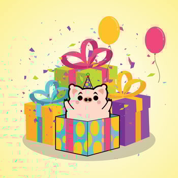 Gift Box Free Vector Design